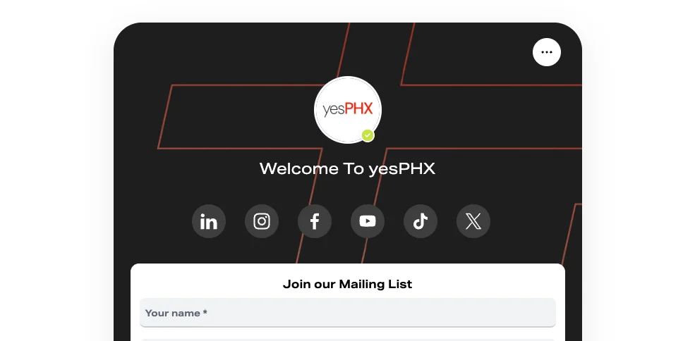 Yes PHX profile preview