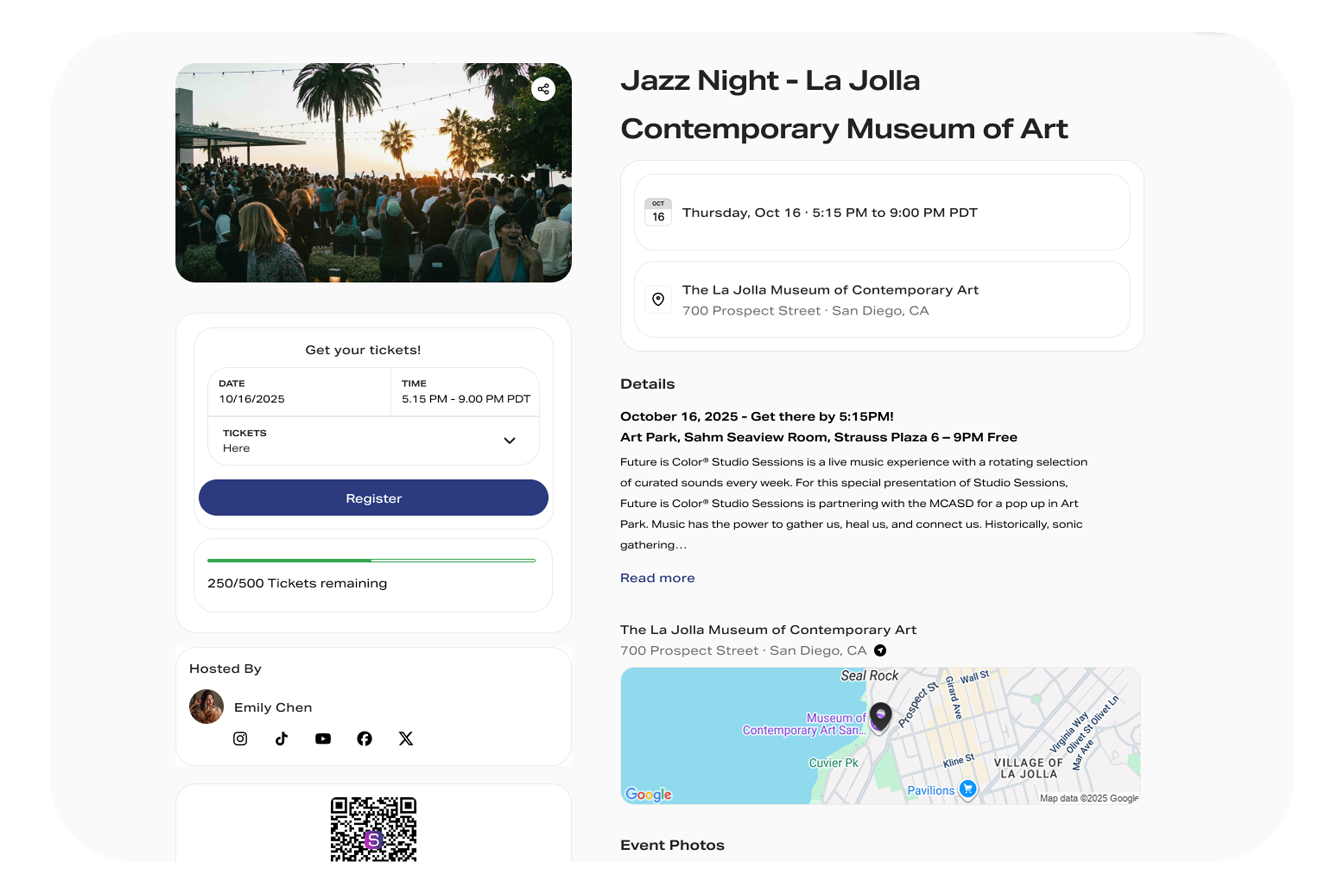Sprouter Event Ticketing Preview